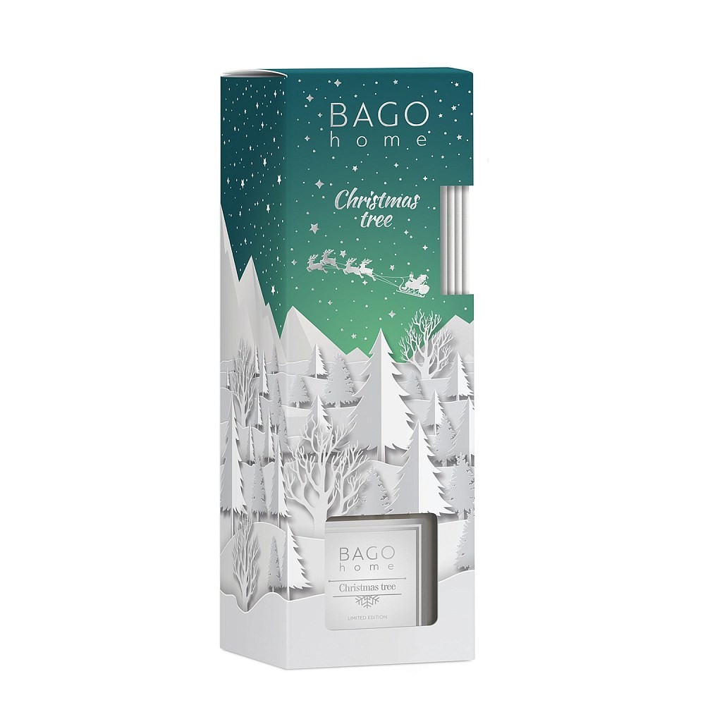 Новогодняя елка BAGO home ароматический диффузор 90 мл  