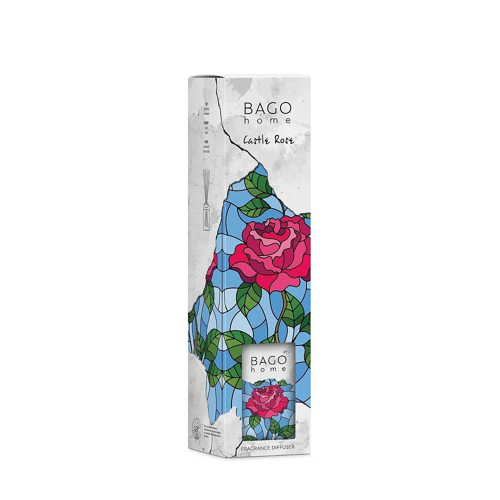 Замковая роза BAGO home ароматический диффузор 75 мл  