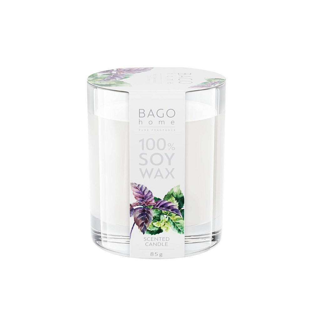 Мята и базилик BAGO home ароматическая свеча 85 г  