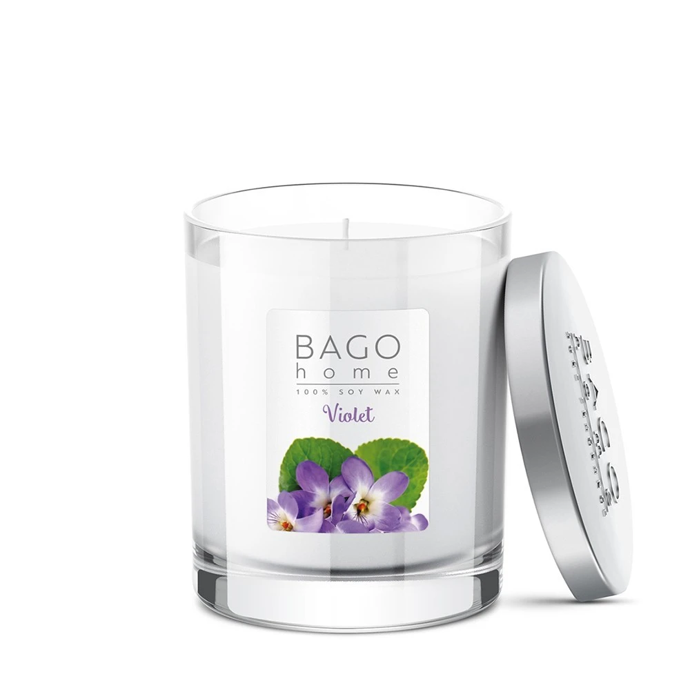 Фиалка BAGO home ароматическая свеча 132 г  