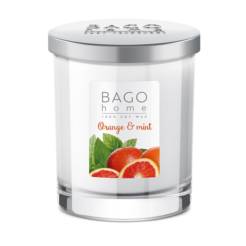 Апельсин с мятой BAGO home ароматическая свеча 132 г  